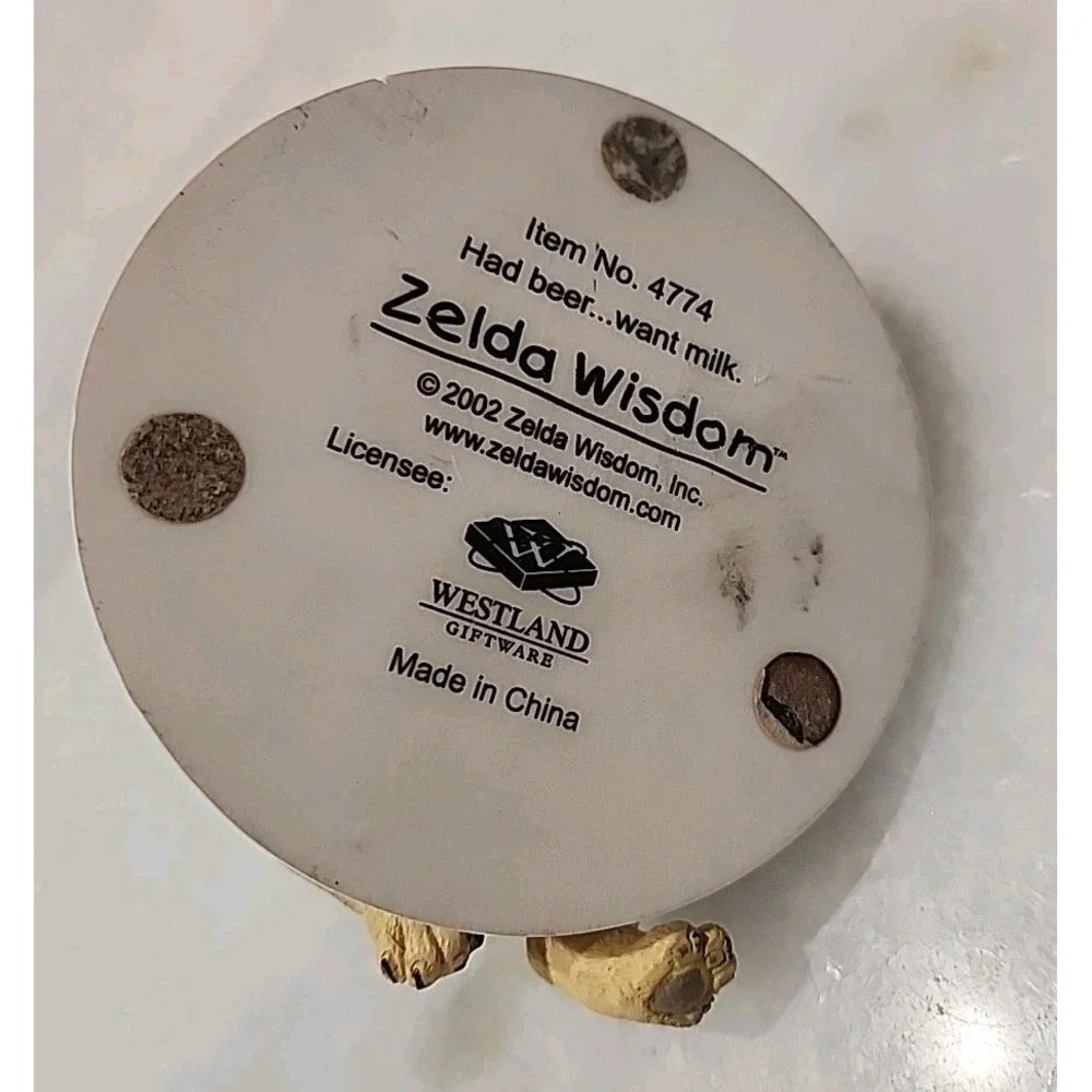English Bulldog Zelda Hangover anthropomorphic Westland Had Beer Want Milk #4774